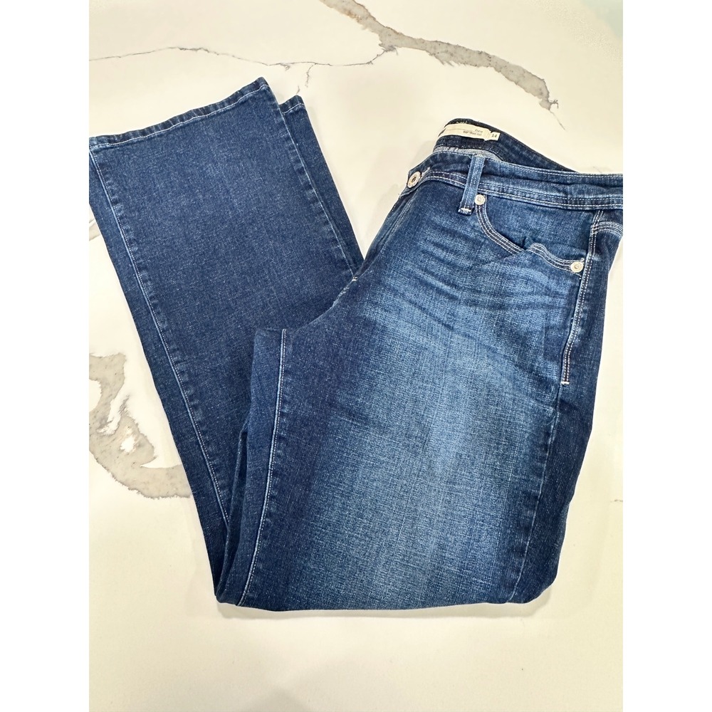 Levis 529 Curvy Boot Cut Jeans Womens 14‎ Dark Wash Stretch Denim Flap Pocket